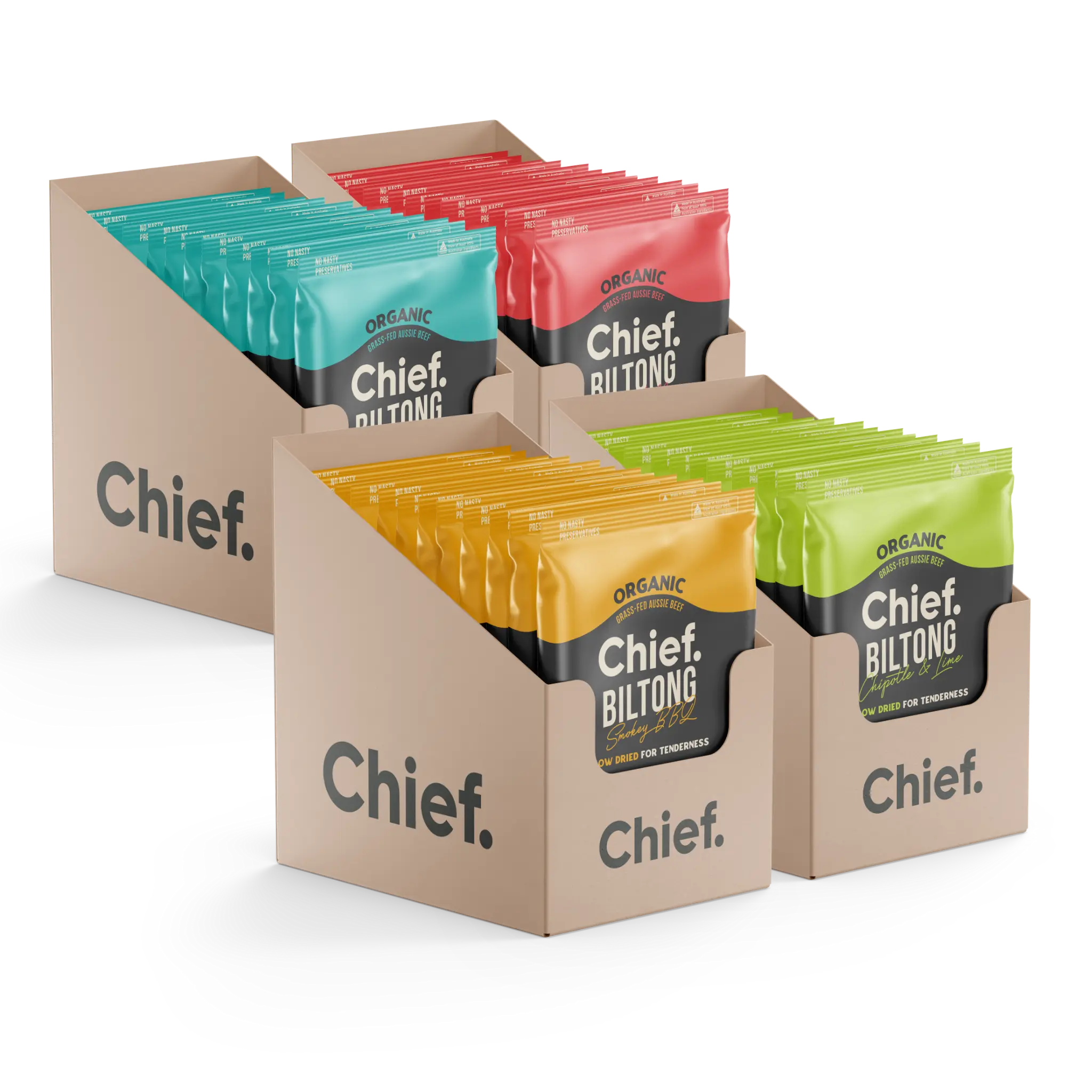Organic Biltong Value Pack Biltong Chief Nutrition Biltong
