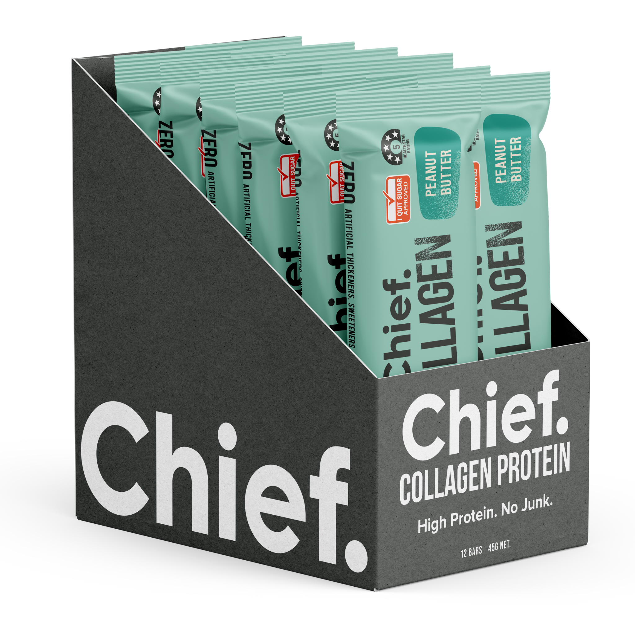 Collagen Protein Peanut Butter Bar (12 bars) Chief Nutrition