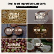 Collagen Protein Bars - Peanut Butter Bar (Batch Tested)