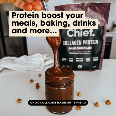 Grass-fed Collagen Protein Powder - Dark Chocolate (30 serves) Chief Nutrition