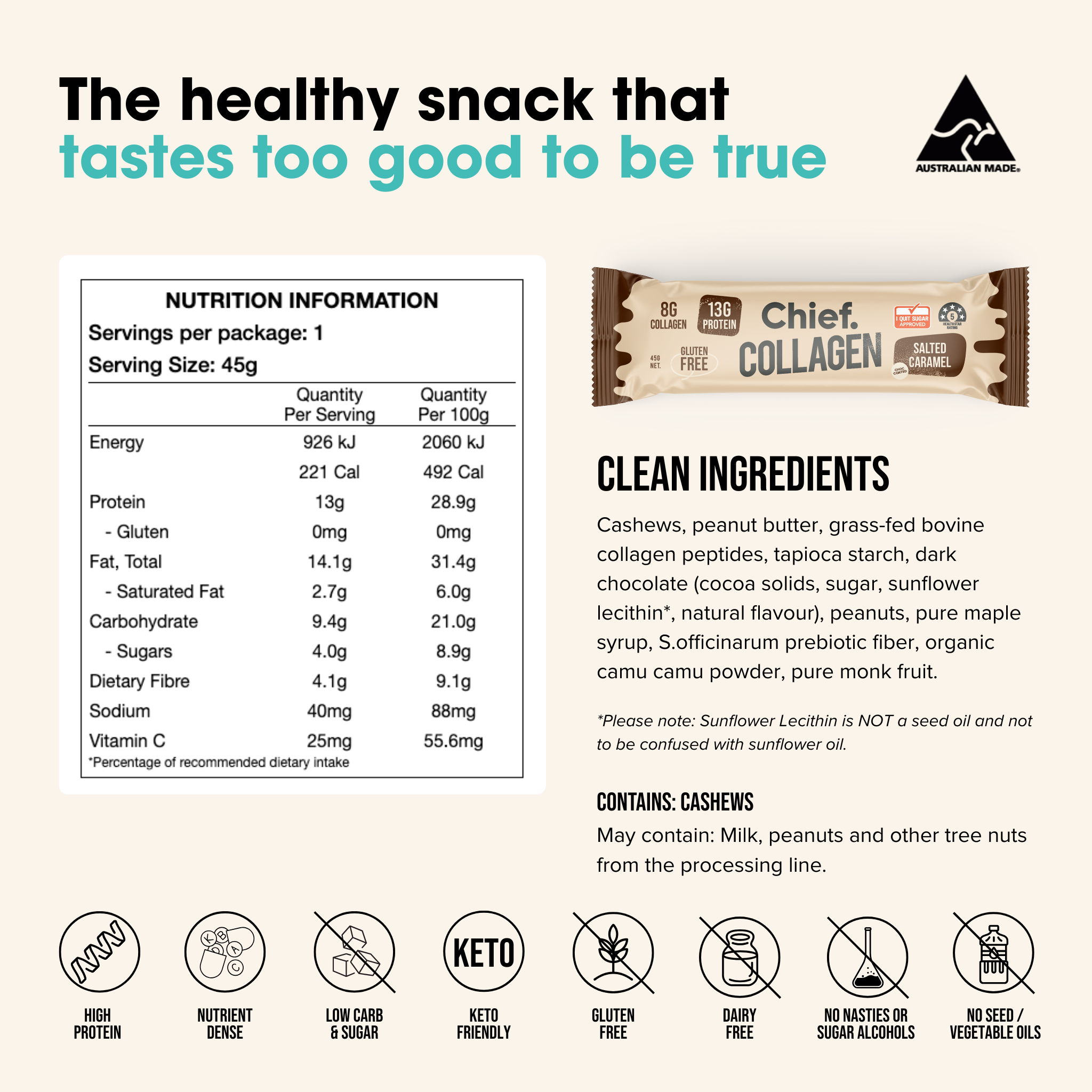 Collagen Protein Bar Sample Pack Chief Nutrition