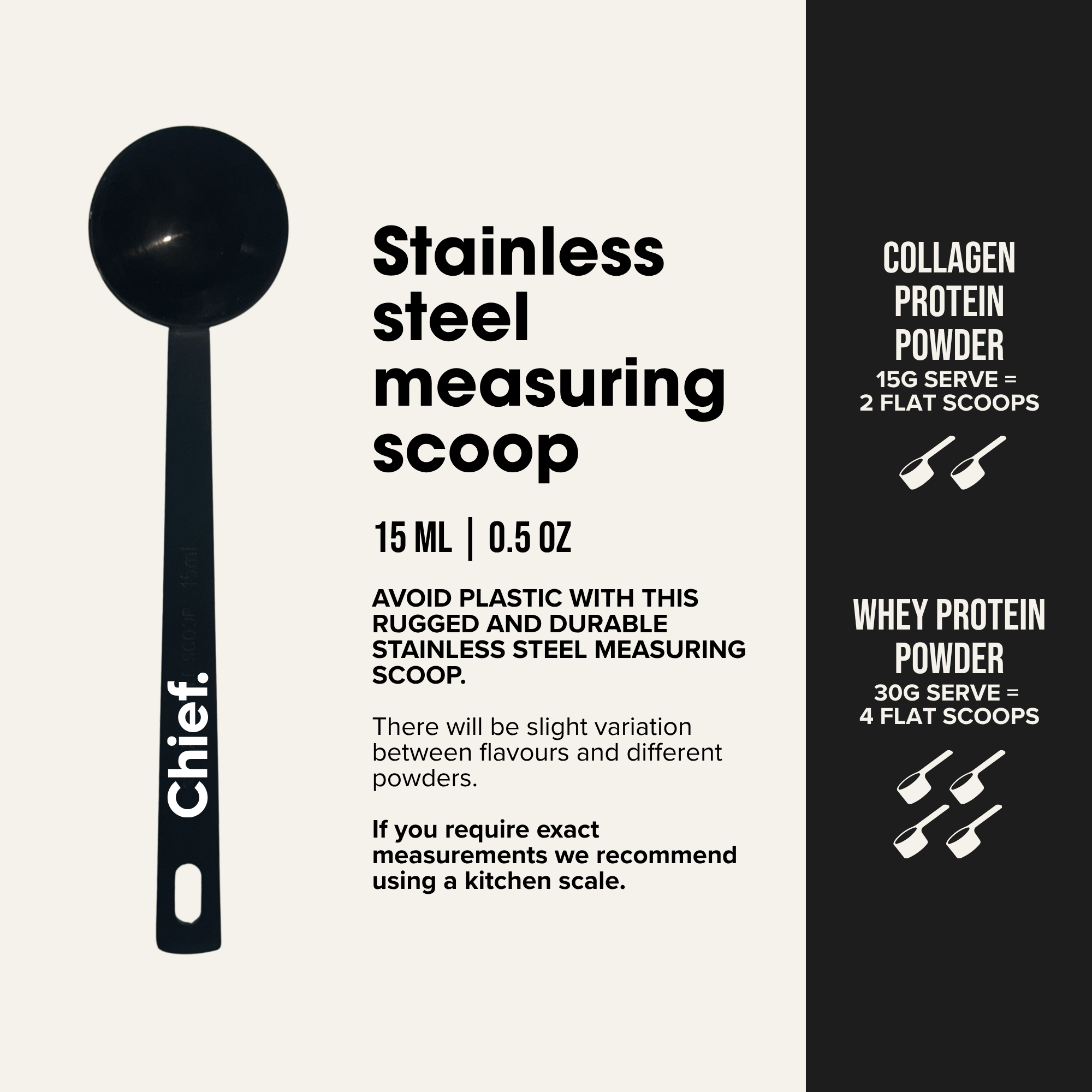 Stainless Steel Measuring Scoop