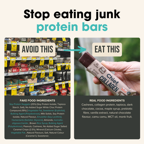 Collagen Protein Bar - Double Choc (12 bars) Chief Nutrition