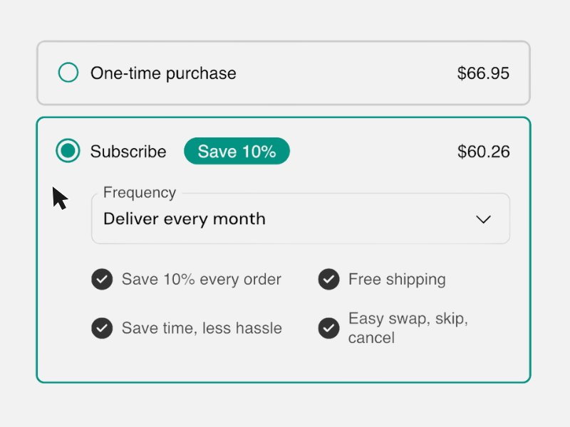 Subscribe to any eligible product