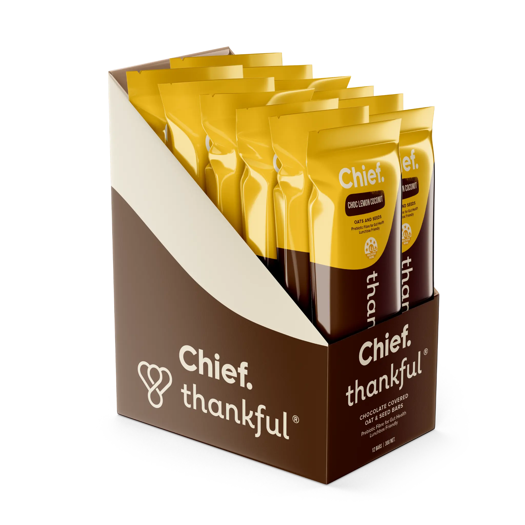 Thankful Bar - Choc Lemon Coconut (12 bars) Thankful Bar Chief Nutrition   