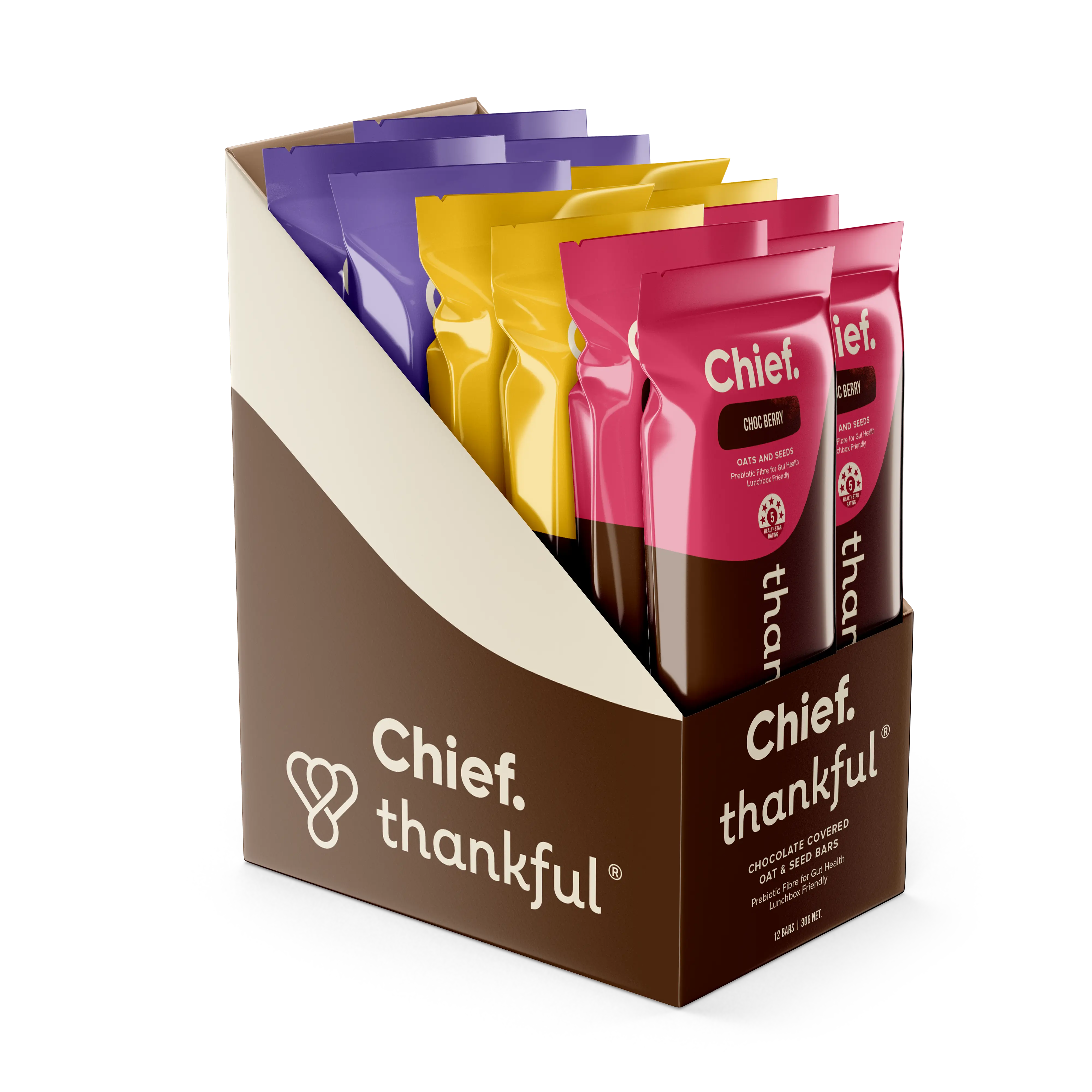 Thankful Bar - Mixed Box (12 bars) Thankful Bar Chief Nutrition   