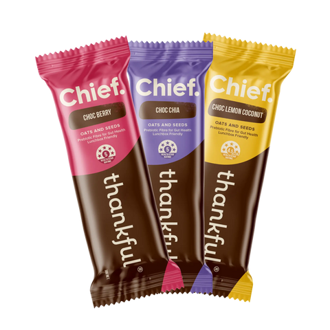 Thankful Bar - Mixed Box (12 bars) Thankful Bar Chief Nutrition   