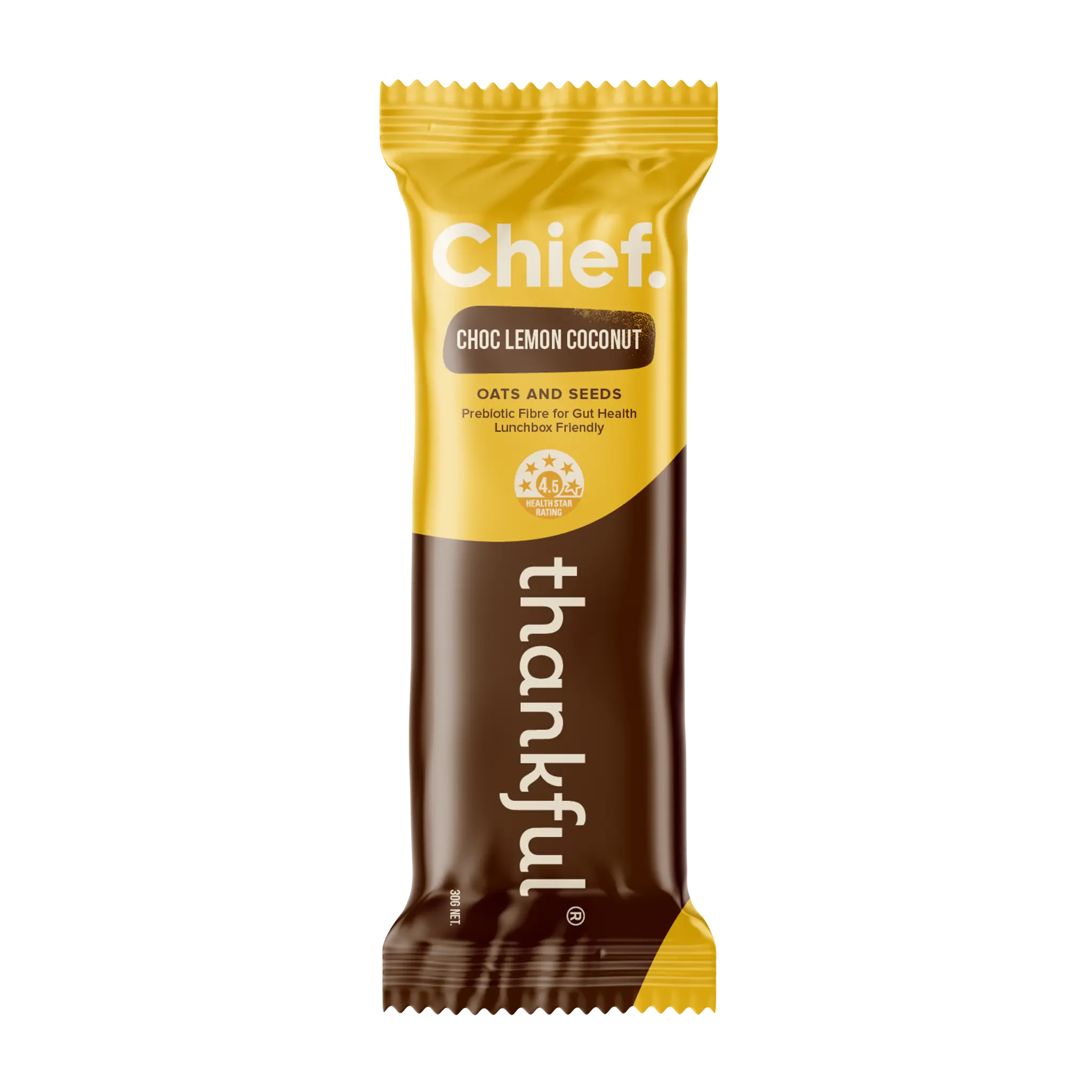 Thankful Bar - Choc Lemon Coconut (12 bars) Thankful Bar Chief Nutrition