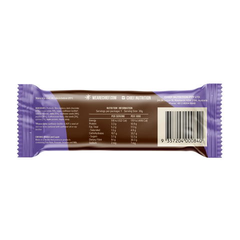 Thankful Bar - Choc Chia (12 bars) Thankful Bar Chief Nutrition