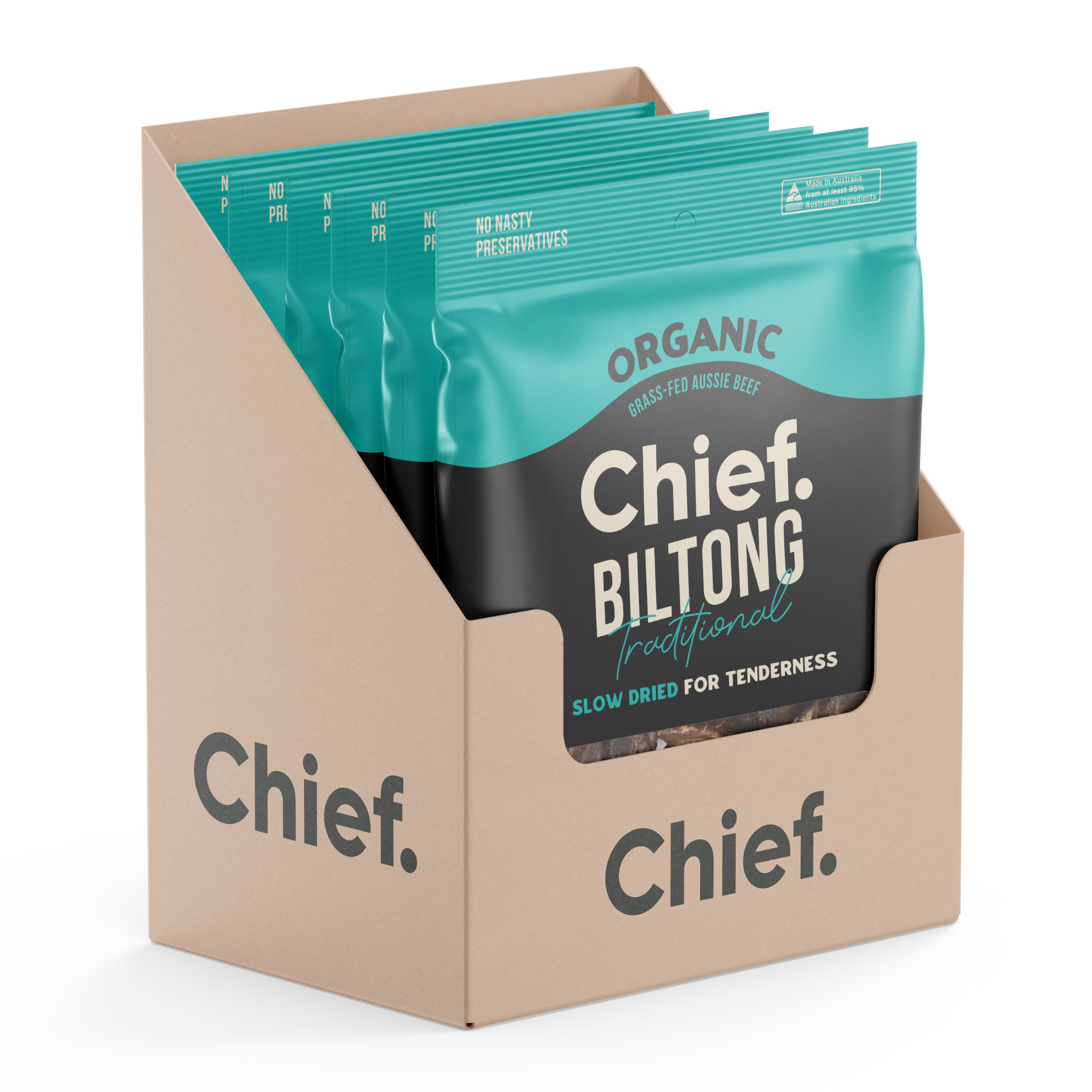 Organic Biltong - Traditional (30g and 90g) Chief Nutrition
