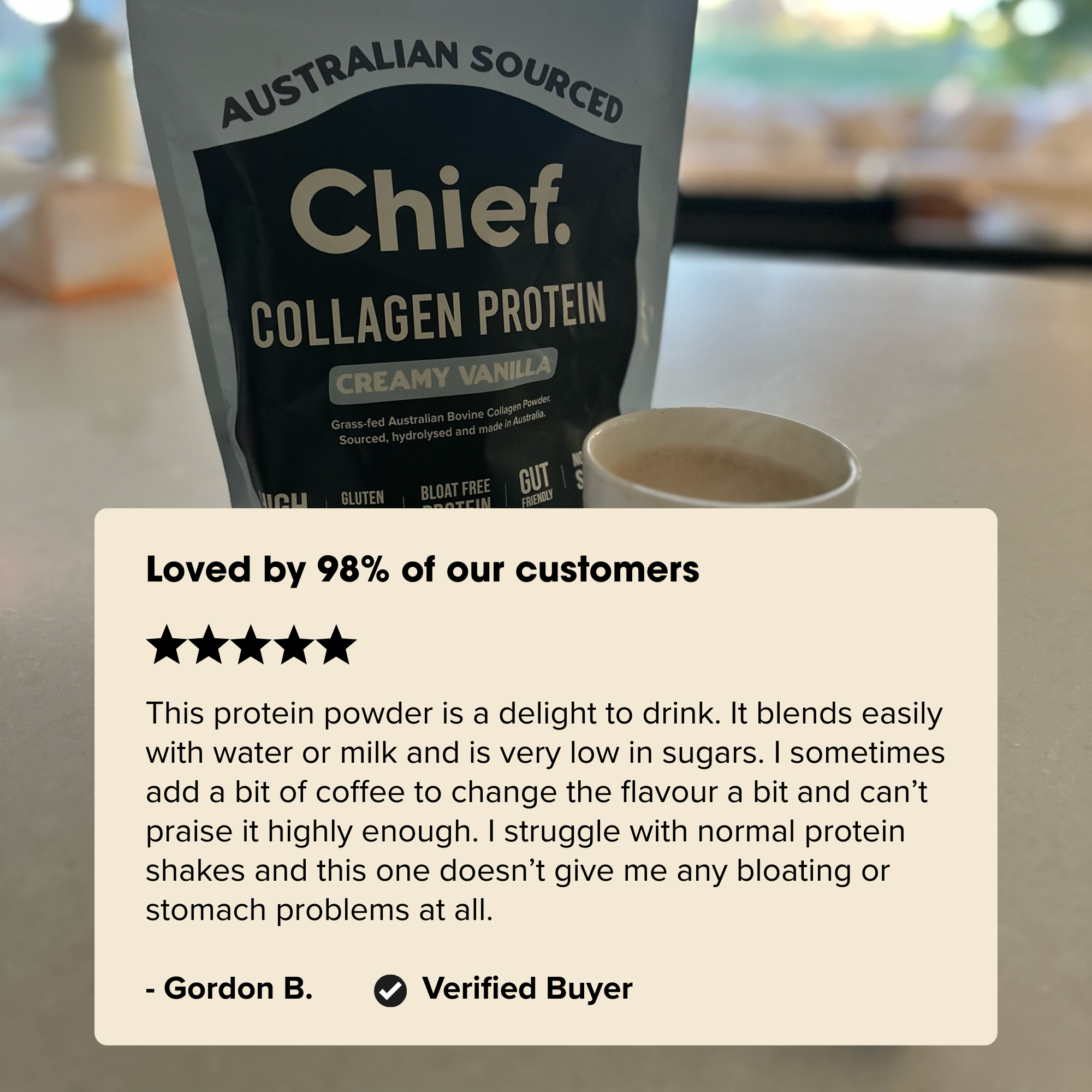 Grass-fed Collagen Protein Powder - Creamy Vanilla