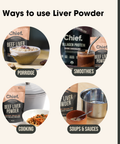 Organic Beef Liver Powder (180g, 90 serves) Supplements Chief Nutrition   