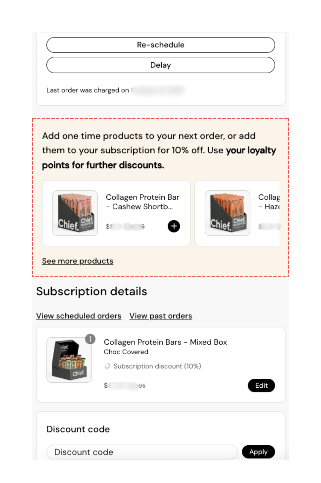 Option 2: Apply points to new products