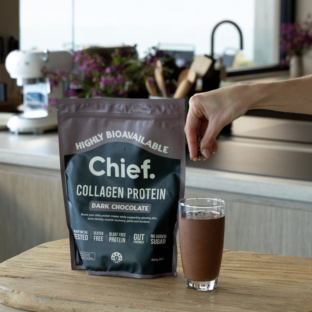 Chief Co-Founder Justin explains Chief Collagen Protein Choc
