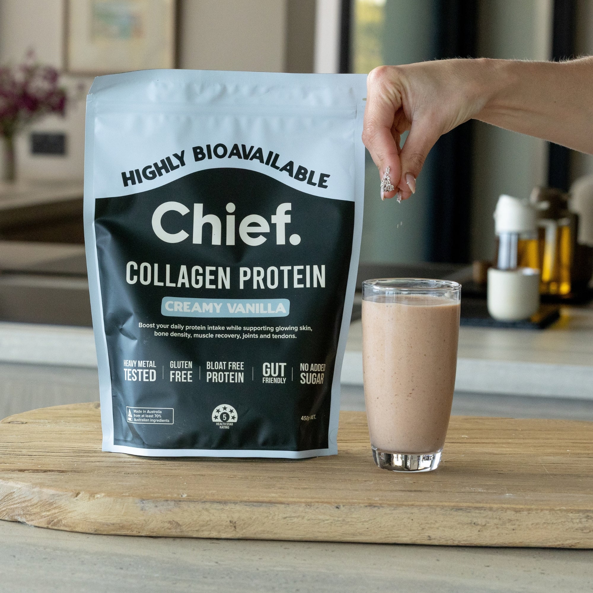 Chief Co-Founder Justin explains Chief Collagen Protein Vanilla