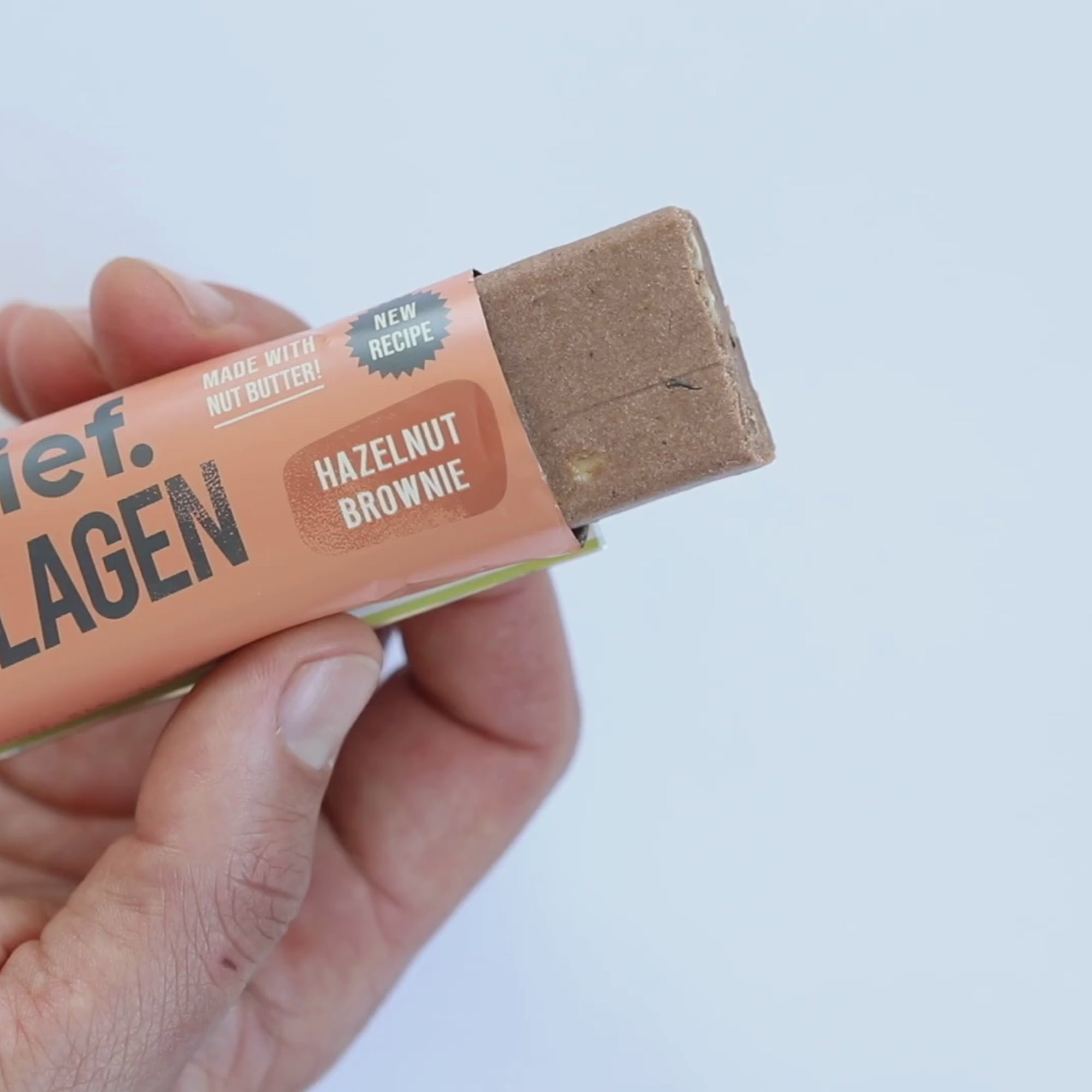 Collagen Protein Hazelnut Brownie Bar (Short Dated) Collagen Bar Chief Nutrition